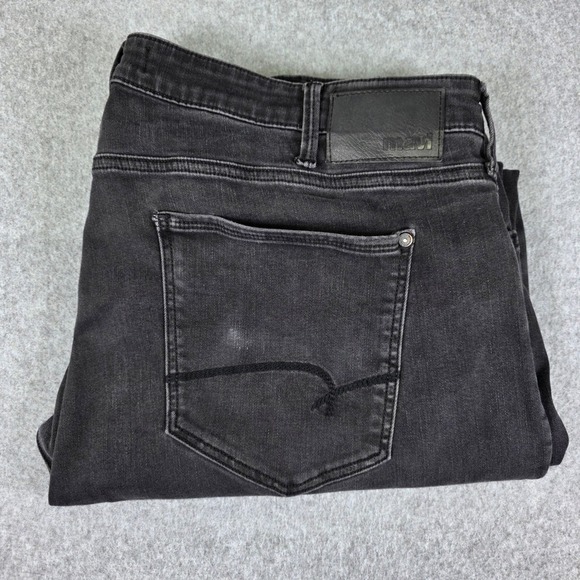 Mavi Zach Straight Leg Jeans Men's Size 44x30 Faded Black Denim Five Pocket - Picture 1 of 12